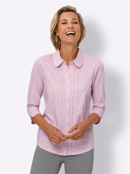Sieh an! Klassische Bluse Druckbluse günstig online kaufen