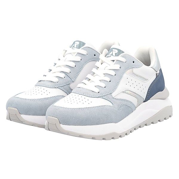 Rieker (Rauhleder) W2500 weiss/blau Damen Sneaker günstig online kaufen