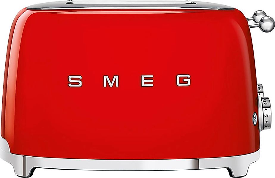 Smeg Toaster "TSF03RDEU" 4 kurze Schlitze 3000 W günstig online kaufen