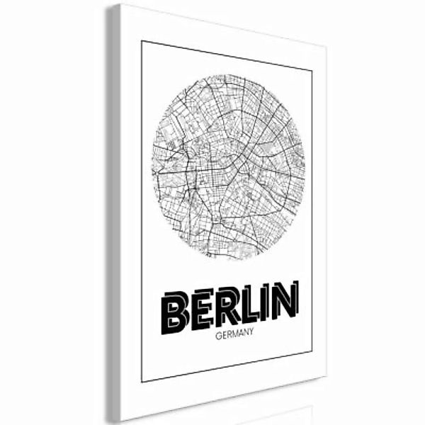 artgeist Wandbild Retro Berlin (1 Part) Vertical schwarz/weiß Gr. 40 x 60 günstig online kaufen