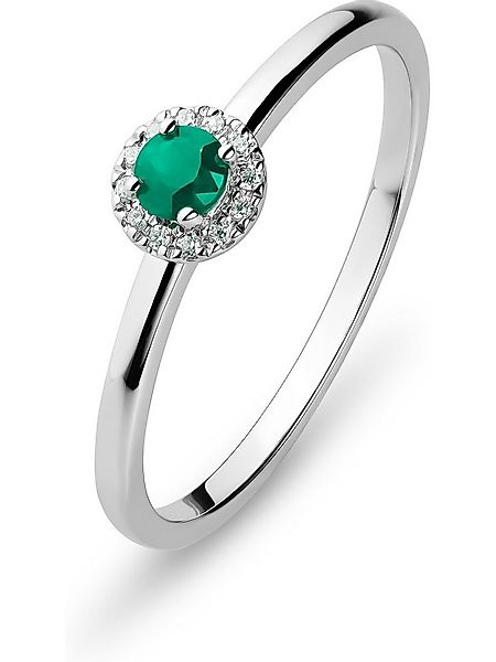 CHRIST Goldring CHRIST Damen-Damenring 585er Weißgold 1 Farbstein günstig online kaufen