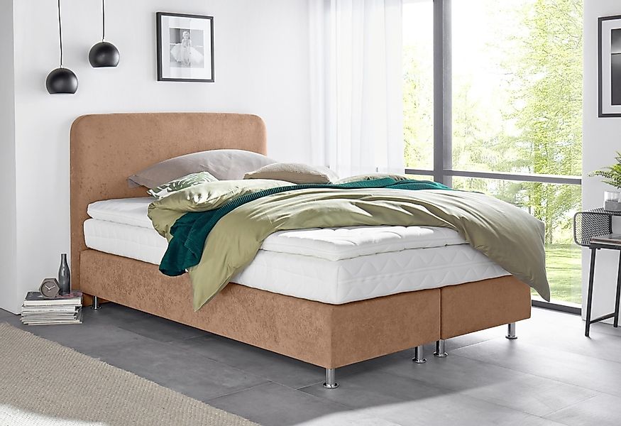 Westfalia Schlafkomfort Boxspringbett inkl. Kaltschaum-Topper günstig online kaufen