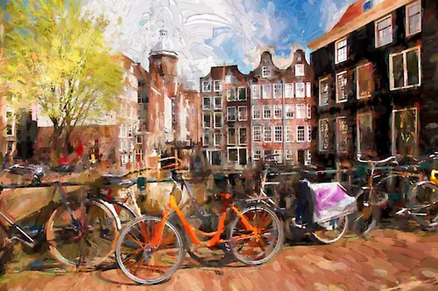 Papermoon Fototapete »AMSTERDAM-ALTSTADT LONDON PARIS« günstig online kaufen