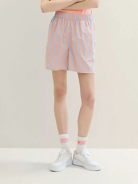 TOM TAILOR Denim Shorts Gestreifte Relaxed Shorts günstig online kaufen