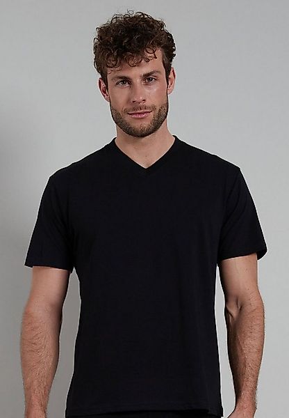 GÖTZBURG T-Shirt mit V-Ausschnitt, kurzarm, Premium-Qualität im 4er Pack günstig online kaufen