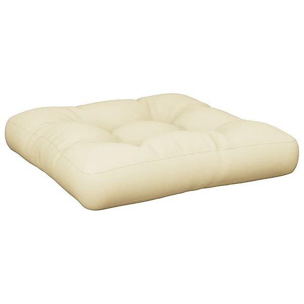 vidaXL Sitzauflage Palettenkissen Creme 60x60x12 cm günstig online kaufen