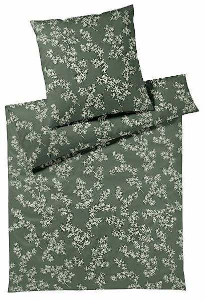 Elegante Bettwäsche "Cherry Blossom" 2 Stk. angenehmes Hautgefühl günstig online kaufen