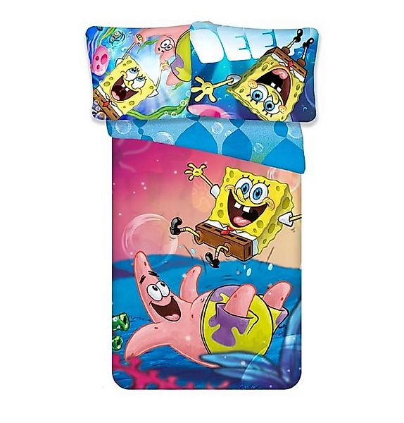 KK Shopping Kinderbettwäsche Spongebob Wende Bettwäsche Set 2 tlg. 135 x 20 günstig online kaufen