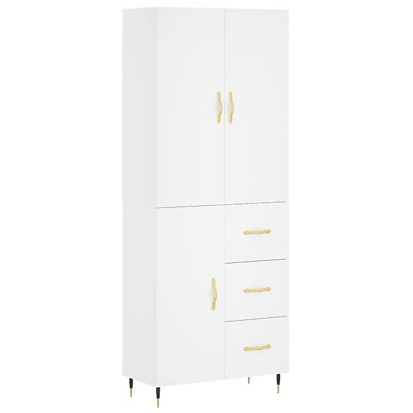 vidaXL Highboard Weiß 69,5x34x180 cm Holzwerkstoff 3195883 günstig online kaufen