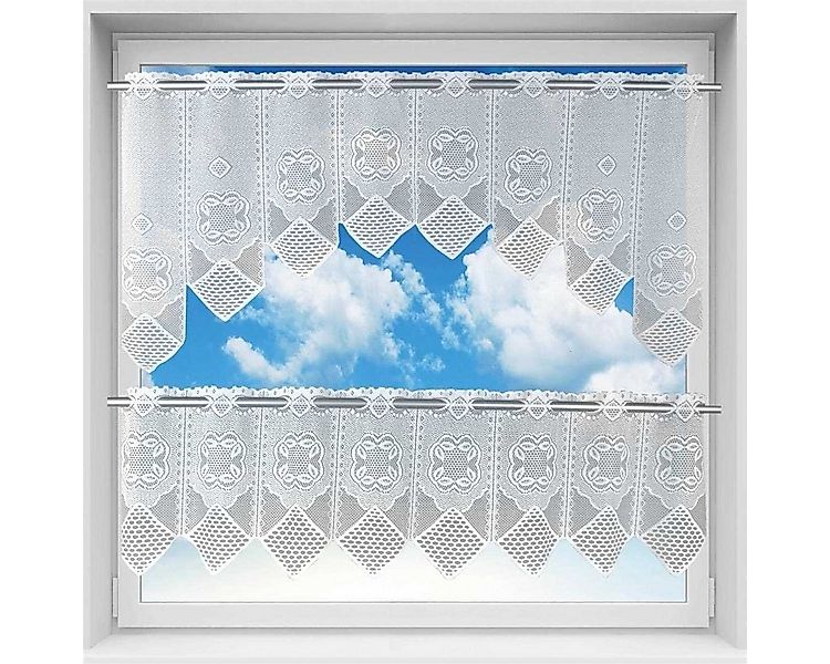 Arsvita Vorhang Mona (1 St), Stangendurchzug, halbtransparent, 2 teiliges B günstig online kaufen