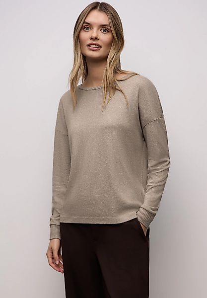 STREET ONE Langarmshirt im Melange Look günstig online kaufen