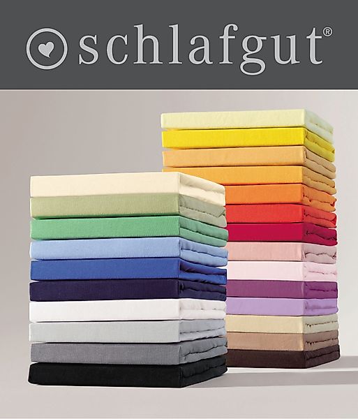 Schlafgut Spannbettlaken Spannbetttuch Basic, Gummizug: ja günstig online kaufen