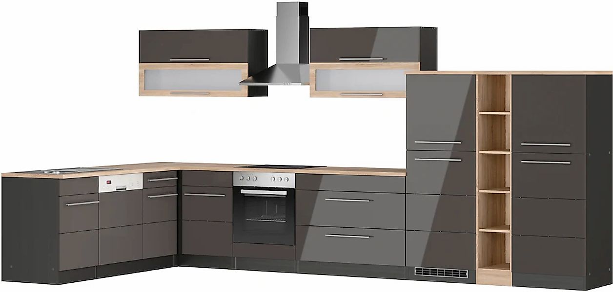 HELD MÖBEL Winkelküche "Wien", Stellbreite 220 x 420 cm, wahlweise mit E-Ge günstig online kaufen