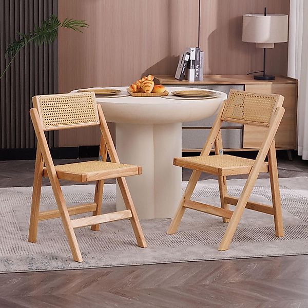 CHAIRUS Esszimmerstuhl 2er Set Rattan-Klappstühle, vintage günstig online kaufen