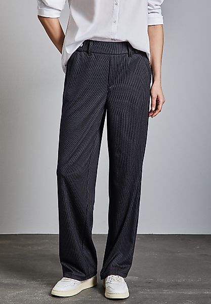 STREET ONE Stoffhose Sommerhose mit Streifenmuster günstig online kaufen