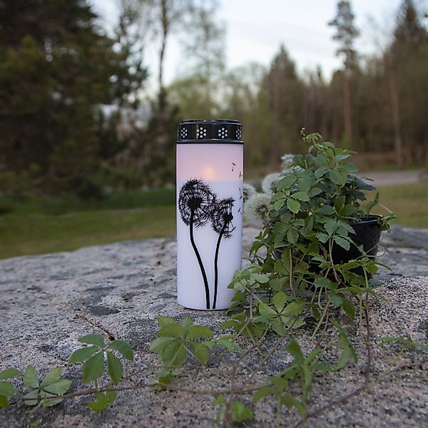 MARELIDA LED-Kerze LED Grablicht Grabkerze Pusteblume günstig online kaufen