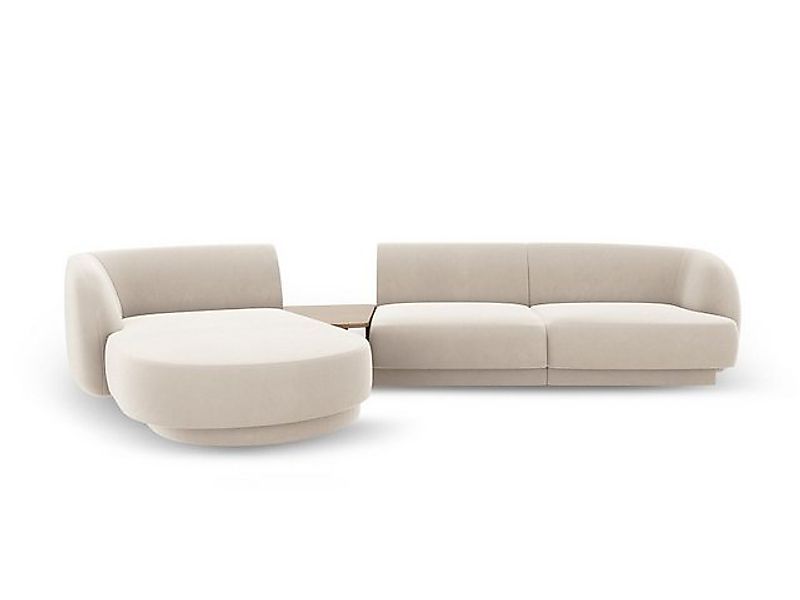 Micadoni Sofa Miley, modular mit Recamiere 3-Sitzer günstig online kaufen