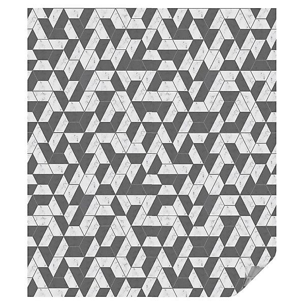 Tulup Buntglasfolie Geometrische Illusionen Fensterfolie Buntglas 100x116 c günstig online kaufen