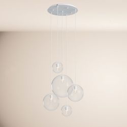 s.luce Pendelleuchte Orb 5-flammige Galerielampe Modular günstig online kaufen