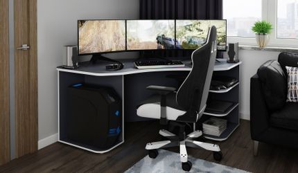 byLIVING Gamingtisch "Thanatos" Breite 198 cm, moderner Eckschreibtisch günstig online kaufen