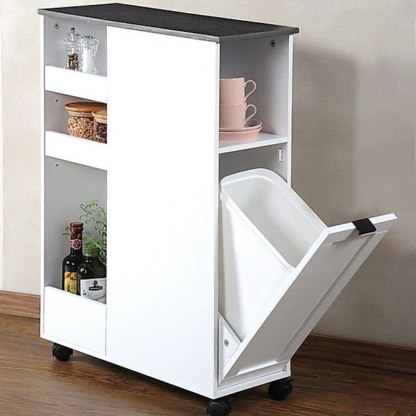 KESPER® Küchenwagen Nischenregal mit Mülleimer Nischenwagen günstig online kaufen
