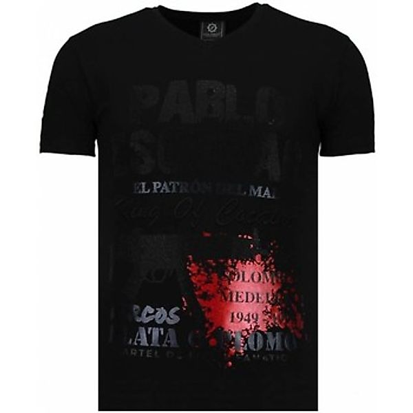 Local Fanatic  T-Shirt Pablo Escobar Narcos Strass Navy günstig online kaufen