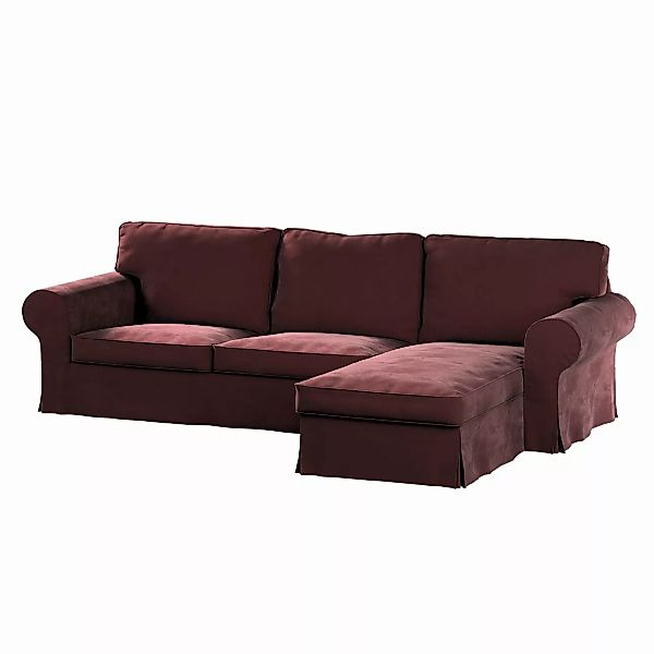 Bezug für Ektorp 2-Sitzer Sofa mit Recamiere, bordeaux, Ektorp 2-Sitzer Sof günstig online kaufen