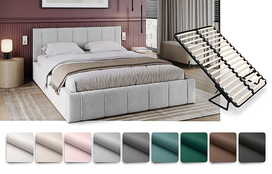 FDM Polsterbett FLORIDA Bettgestell 90x200, 120x200, günstig online kaufen