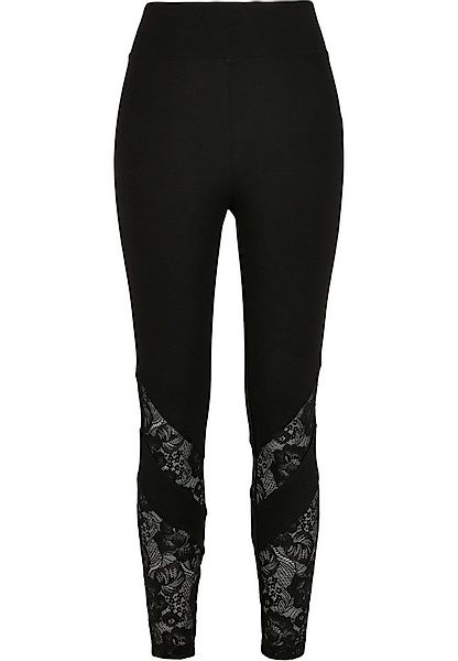 URBAN CLASSICS Leggings Urban Classics Damen Ladies Highwaist Lace Inset Le günstig online kaufen