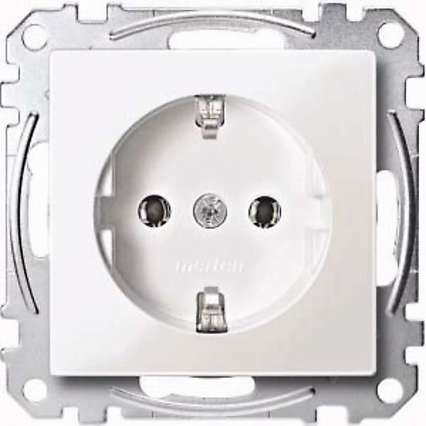 Merten SCHUKO-Steckdose pws/gl mit Steckklemme MEG2301-0319 günstig online kaufen