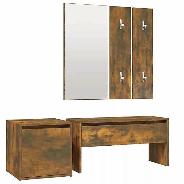 Vidaxl Flurmöbel-set Räuchereiche Holzwerkstoff günstig online kaufen