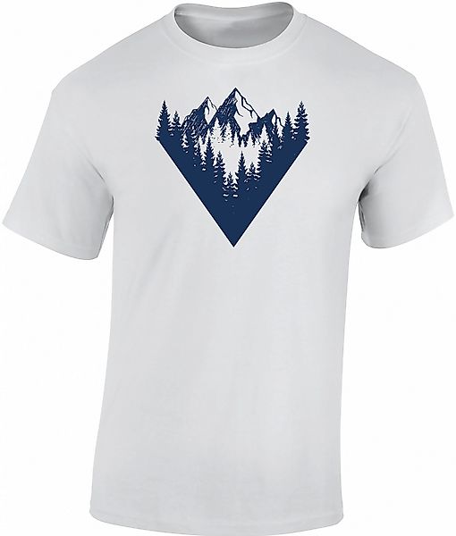 Baddery Print-Shirt Wander T-Shirt: "Waldgipfel" - günstig online kaufen