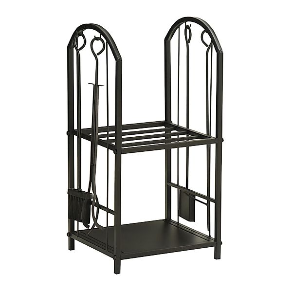 Outsunny Kaminholzregal 41,5 x 32,5 x 74,5 cm günstig online kaufen