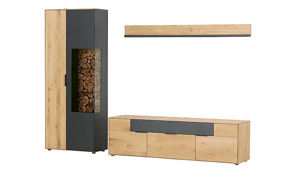 WÖSTMANN Wohnwand  WM 2140 ¦ holzfarben ¦ Maße (cm): B: 261 H: 196 T: 46.0 günstig online kaufen