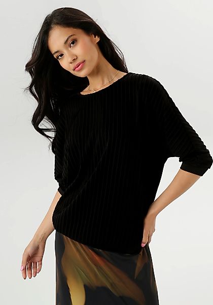 Aniston SELECTED Fledermausshirt mit moderner Oberflächenstruktur günstig online kaufen