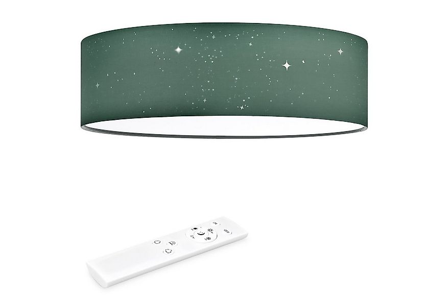 Navaris Deckenleuchten LED Deckenlampe rund mit Sterneneffekt, dimmbar, Dun günstig online kaufen