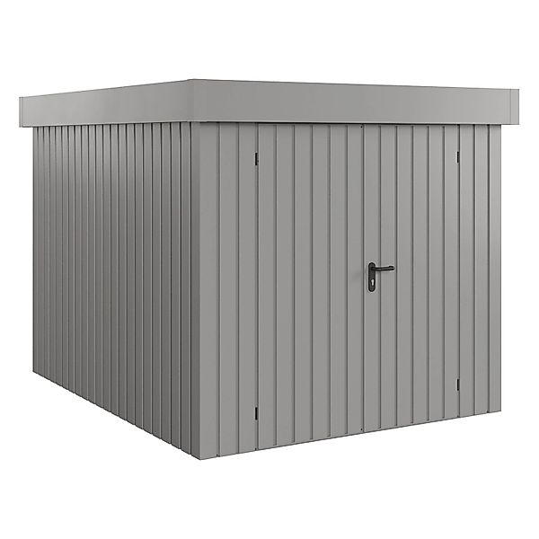 Hörmann EcoStar Gerätehaus Euroline Flachdach 2-flg 237 x 278 cm Graualumin günstig online kaufen