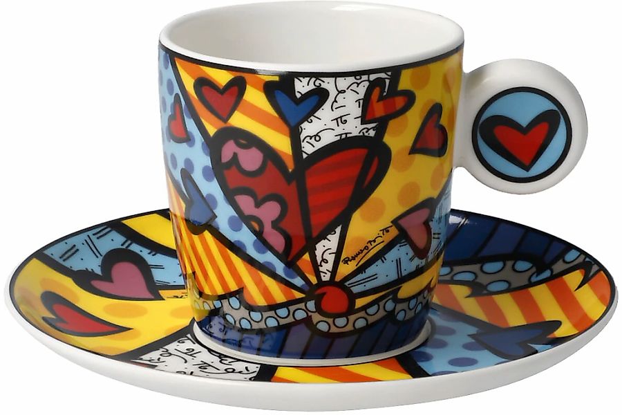 Goebel Espressotasse "Britto" Pop Art, Fine Bone China, Romero Britto - A N günstig online kaufen