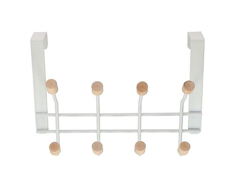 Hooks & Co. Wandhaken Aufhänger Hakenleiste weiß 8 oder 10 Haken aus Metall günstig online kaufen