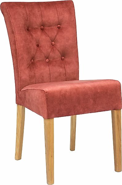 Home affaire Polsterstuhl »Queen«, (Set), 2 St., Samtvelours, Esszimmerstuh günstig online kaufen