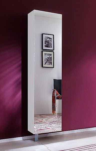 Mäusbacher Schuhschrank in weiß matt mit einer Tür und 10 Einlegeböden (BxH günstig online kaufen