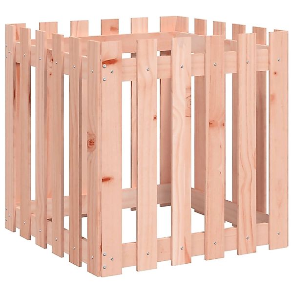 vidaXL Pflanzkübel Lattenzaun-Design 60x60x60 cm Massivholz Douglasie 83246 günstig online kaufen