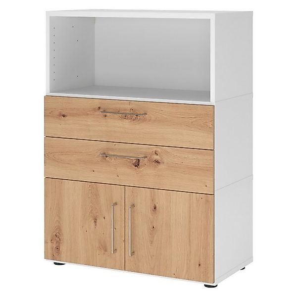 bümö Aktenschrank flexi Schrank Dekor: Weiß/Asteiche günstig online kaufen
