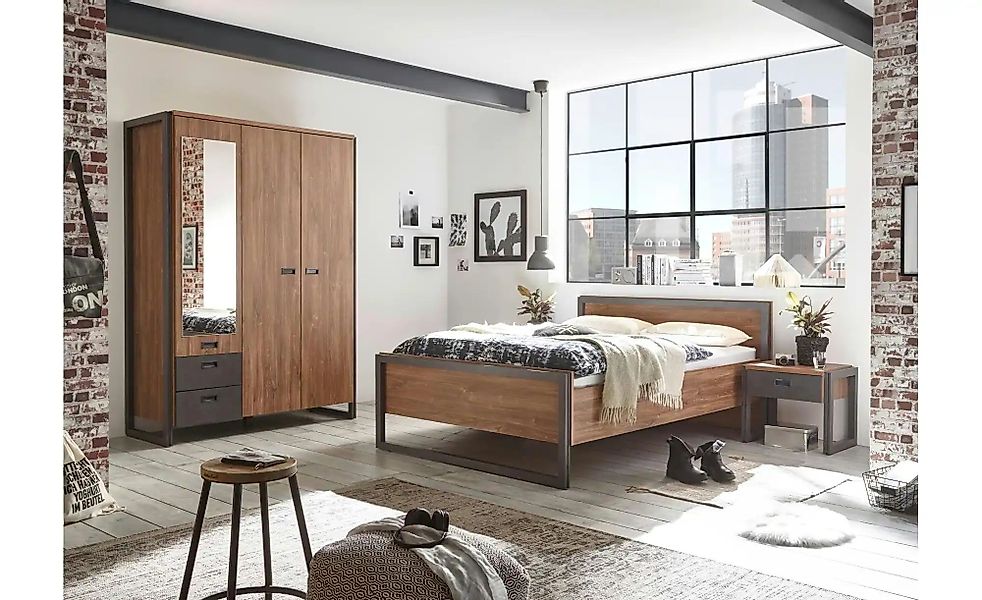 Schlafzimmer  Dinan ¦ braun ¦ Maße (cm): B: 138 H: 202 T: 59.0 Komplett-Sch günstig online kaufen