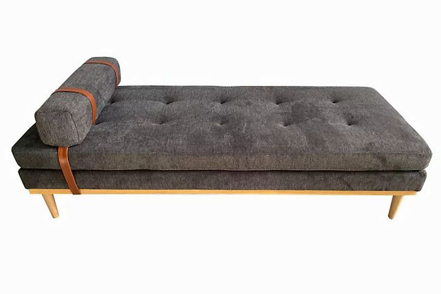 dynamic24 Polsterliege, Daybed Strukturstoff anthrazit günstig online kaufen