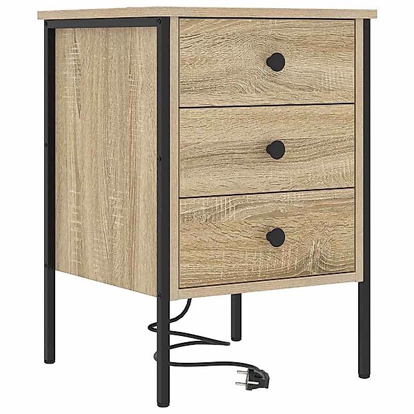 vidaXL Nachttisch Sonoma-Eiche 42 x 41 x 61 cm Holzwerkstoff 859482 günstig online kaufen