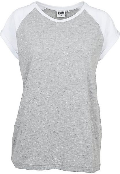 URBAN CLASSICS Kurzarmshirt Urban Classics Damen Ladies Contrast Raglan Tee günstig online kaufen