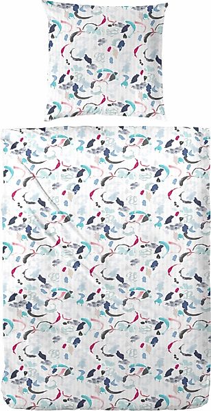 Primera Bettwäsche "Pinselstriche" 2 Stk. mit stilisierten Pinselstrichen günstig online kaufen