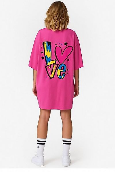 Worldclassca T-Shirt Worldclassca Oversized LOVE Print T-Shirt lang Tee Som günstig online kaufen