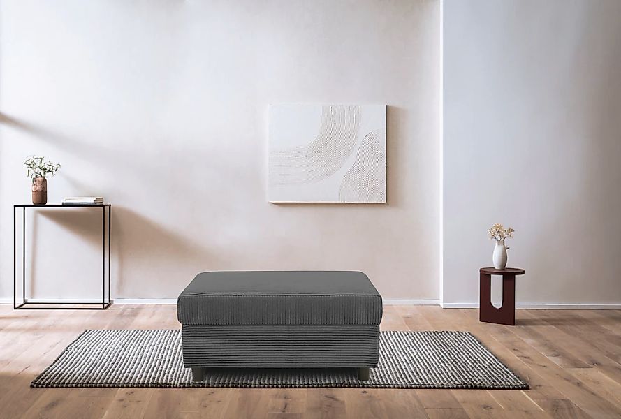 DOMO collection Polsterhocker "Turah 2 in Cord oder Luxus-Microfaser", mode günstig online kaufen